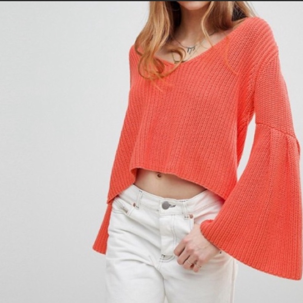 Free People Bell Sleeve Sweater